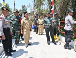Capai Target, Jembatan Sasaran TMMD Sengkuyung III Penghubung Dk. Brahu – Dk. Muning telah selesai dikerjakan