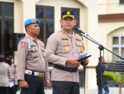 Kapolres Lhokseumawe AKBP Henki Ismanto SIK Pimpin Apel Gelar Pasukan Operasi Mantap Brata Seulawah 2023-2024