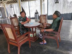 Jalin Silaturahmi Babinsa Jayengan Komsos dengan Tokoh Budaya.