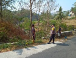Bhabinkamtibmas Bantarujeg Ajak Warga Waspadai Karhutla di Musim Kemarau
