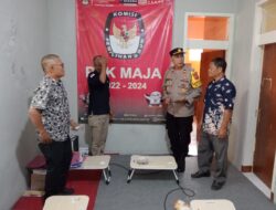 Kapolsek Maja Berpatroli dan Kontrol Kantor PPK serta Panwascam Menjelang Pemilu Serentak 2024