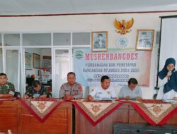 Musrenbangdes Desa Cikalong, Kanit Samapta Sampaikan Dukungan Polri untuk Pembangunan