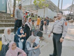 Patroli Polsek Sukahaji Ke Tempat Wisata, Imbau Pengunjung Utamakan Keselamatan