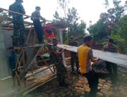 Gerak Cepat Sinergi TNI-Polri & BPBD bantu warga desa Kamal yang tertimpa musibah angin puting beliung