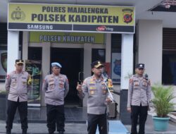 Kapolres Majalengka Pimpin Apel di Polsek Rayon III
