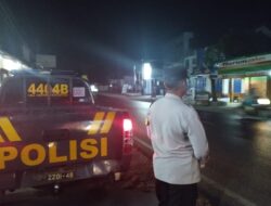 Polsek Jatiwangi Gelar Patroli Malam untuk Menjaga Kamtibmas