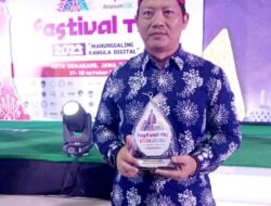 Diskominfo Kabupaten Majalengka Raih Penghargaan Mitra Kolaboratif Daerah pada Festival TIK Nasional.