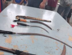 Tangkap Lima Remaja Usai Tawuran, Polisi Sita Tiga Celurit Besar