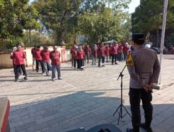 Kapolsek Sukahaji Memimpin Apel Pagi Gabungan Untuk Kuatkan Sinergitas di Kecamatan Sindang