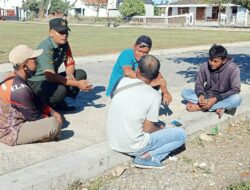 Duduk Bersama Dengan Warga, Babinsa Bahas Keamanan Lingkungan