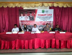 Kapolsek Sukahaji Krmbali Hadiri Rembug Desa Perluasan Kesempatan Kerja Melalui Program Padat Karya Tunai Desa Sukahaji