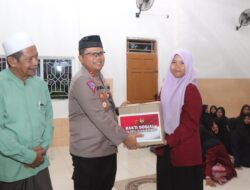 Kapolres Indramayu Berikan Bantuan Sosial dan Himbauan Kamtibmas di Pondok Pesantren I’anatul Mubtadiin