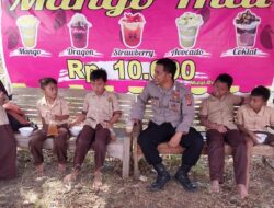 Polisi Sahabat Anak, Kanit Samapta Polsek Majalengka Kota Sambangi Anak-Anak yang Sedang Beristirahat