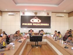 Polres Majalengka Polda Jabar Ikuti Video Conference Pimpinan Kapolda Jabar dalam Rangka Evaluasi Situasi Kamtibmas Mingguan