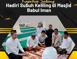 Kapolres Sabang, Hadiri dan Ikuti Subuh keliling di Masjid Babul Iman Kuta Barat