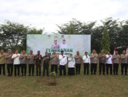 Kasdam IM menghadiri Program “Menanam 10 Juta Pohon Bersama Polri