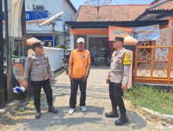 Terus Tingkat Keamanan Wilayah, Personel Polsek Kadipaten Sambangi Juru Parkir