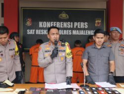Konferensi Pers: Polres Majalengka Berhasil Mengungkap Kasus Curanmor di Talaga