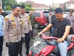 Kapolres Majalengka Kembalikan Sepeda Motor Hasil Curian Kepada Korban
