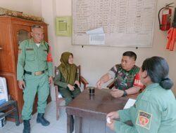 Babinsa Danukusuman, Segelas Kopi Hitam Temani Ngobrol Santai Bersama Linmas