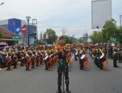 Marching Band Akmil Warnai Penutupan Latihan Praja Bhakti Taruna Akmil