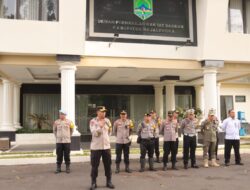 Wakapolres Majalengka Pimpin Apel Kesiapan Pengamanan Aksi Unjuk Rasa FMPP