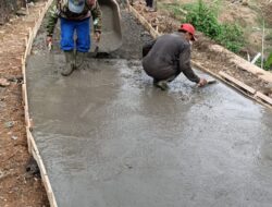 Program PKT Tahun 2023, Pemdes Bantarujeug Bersama Masyarakat, Bangun Jalan Usaha Tani Rabat Beton di Dusun Cibeurih