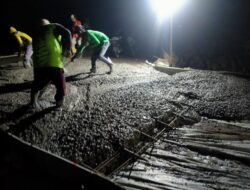 Pengerjaan Rekontruksi Jalan Jatisura Rawabolang Sudah Mantap Capean 95 %