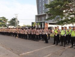 Polres Majalengka Gelar Apel Kesiapan Pengamanan Aksi Unjuk Rasa Buruh di Jatiwangi Square