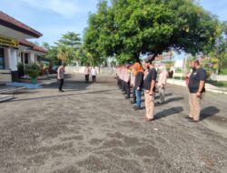 Apel Pagi Jam Pimpinan, Kapolsek Kadipaten Berikan Arahan Kepada Anggota