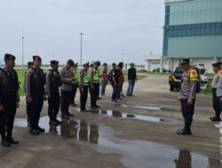 Polres Majalengka Gelar Kesiapan Apel Pengamanan Kunjungan Kerja Pj. Gubernur Jawa Barat di BIJB Kertajati