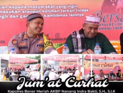 Kapolres Bener Meriah Gelar Jumat Curhat Di Masjid Al Muttaqin Simpang Balek