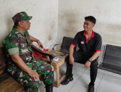 Babinsa Kratonan Sambangi Security Himbau Keamanan Lingkungan