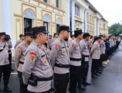 Gelar Apel Siaga 1 OMB 2023-2024 Polresta Jambi Siap Beri Pengamanan Tahapan Pemilu 2024