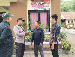 Bhabinkamtibmas Polsek Maja Sambangi Warga di Desa Nunuk Baru, Ajak Bersama Jaga Kamtibmas di Masa Pemilu