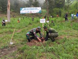 Kodim Boyolali Laksanakan Reboisasi di Sekitar Tuk Babon Lereng Gunung Merbabu