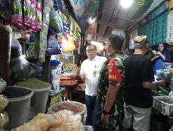 Jelang Nataru Serda Tito Sambangi & Cek Pasar Harjodaksino