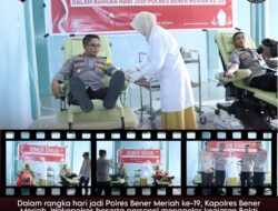 Polres Bener Meriah Gelar Donor Darah Dalam Hari Jadi Polres Bener Meriah Ke-19