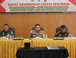 Jelang Nataru, Kapolres Majalengka Pimpin Rapat Koordinasi Persiapan Operasi Lilin Lodaya 2023