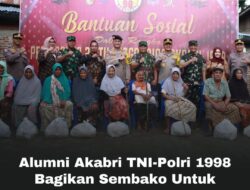 Alumni Akabri TNI Polri 1998, Bagikan Sembako Untuk Masyarakat