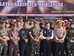 Polres Majalengka Gelar Apel Sinergitas Kesiapan Pengamanan dan Penanggulangan Bencana Alam Tahun 2023