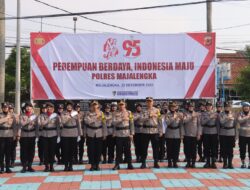 Kapolres Majalengka Pimpin Upacara Peringatan Hari Ibu (PHI) ke 95 di Lapangan Apel Polres Majalengka