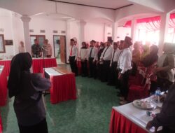 Wakapolsek Kadipaten Hadiri Pelantikan dan Pengambilan Sumpah Jabatan Perangkat Desa Cipaku