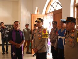 Kapolres Majalengka Memantau Langsung Pengamanan Ibadah Natal di Kabupaten Majalengka