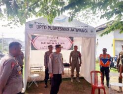 Wakapolres Majalengka Mengevaluasi Kesiapan Pos Pengamanan Operasi Lilin Lodaya 2023 di Jatiwangi
