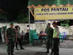 Berikan Rasa Aman dan Nyaman Saat Ibadah Natal, Personel Jajaran Kodim 0724 Boyolali Laksanakan Pengamanan