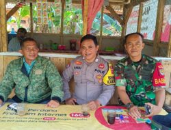 Bhabinkamtibmas dan Babinsa Desa Sukamanis Melaksanakan Kegiatan Sambang dan Silaturahmi untuk Meningkatkan Kewaspadaan Kamtibmas