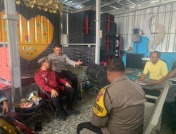 Kanit Binmas Polsek Jatitujuh Sosialisasikan Call Center 110 dan Himbau Pemilu Damai