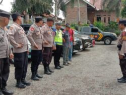 Kapolsek Jatiwangi dan Tim Pengamanan Terpadu Berlakukan Operasi Mantap Brata Tahap II dalam Pengamanan Kampanye Pemilu 2024