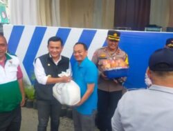 Kapolsek Jatiwangi Sambut PJ Bupati Majalengka saat Tinjau Pos Pengamanan Ops Lilin Lodaya 2023